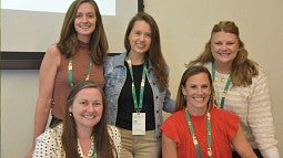 group of women researchers posing for the camera